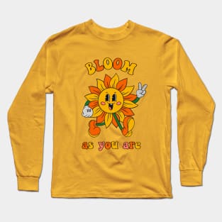 Groovy Sunflower | Bloom as you are Long Sleeve T-Shirt